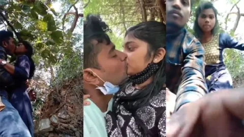 Outdoor Multiple Fun Smooching And boobs Sucking 2