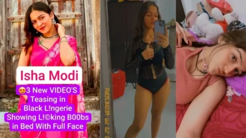 ISHA MODI Most Requested Insta Influencer Premium Video showing boobs in Pink outfit, Snapchat