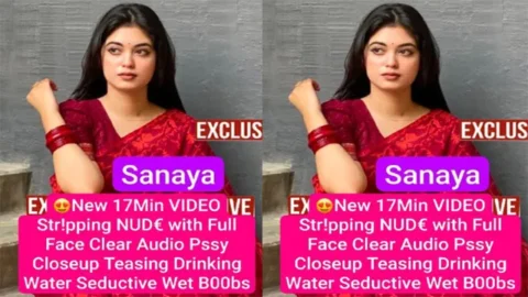 Sanaya Super Seductive New 17Min Premium Live - Stripping Nude with Full Face