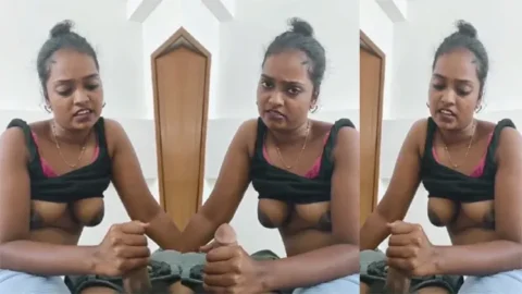 Tamil Horny Babe Giving - Handjob Fucking Dick