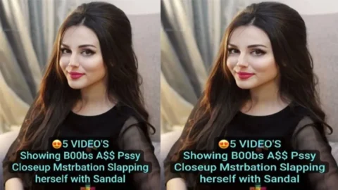 Girl Slapping her face and Boobs with Sandal Showing her Boobs, Ass and Pssy Close 2
