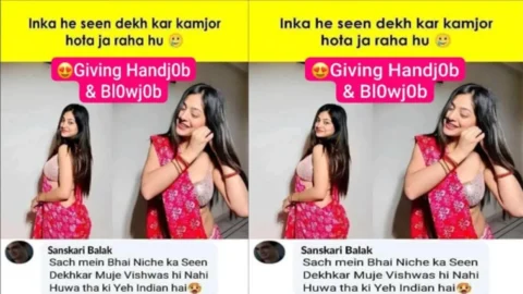 Beautiful Instagram Influencer Viral Video Giving Amazing Handjob Blowjob