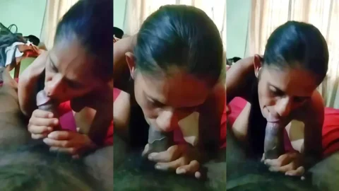 Desi MILF Bhabi Sloppy Blowjob Swallows Cum in MMS Scandal Video MMS