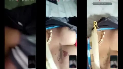 Indian Tattoo Aunty Exposes Boobs on Hotel Balcony