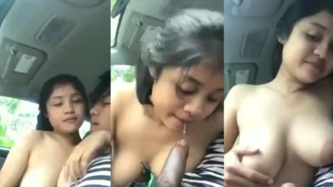 Hot Couple In Car GF and BF