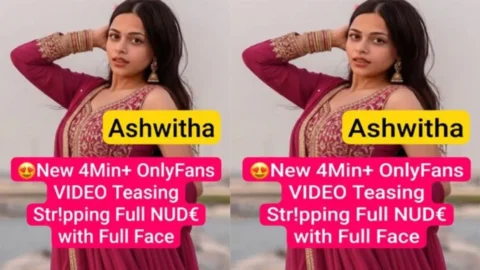 Ashwitha Super Seductive Teasing Boobs Pressing Stripping Full Nude
