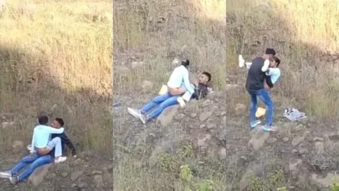 MMS of Busty Desi GF Getting Tight Pussy Pounded Outdoors Video MMS