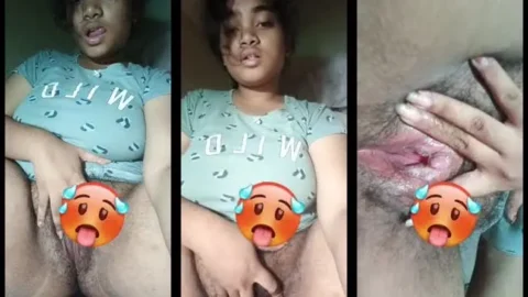 Hairy Indian GF's Intimate Closeup Caught During Online C...