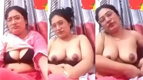 Desi Bhabhi Video Call Exposes Her Huge Jiggly Tits and Big Boobs Video MMS