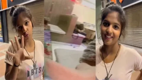 Girl sucking her boyfriend's dick in a public place