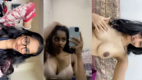 Beautiful Sneha Latest Most Exclusive Viral Video Teasing Showing Pressing Boobs with Full Face