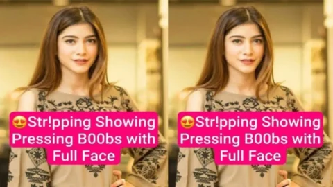 Beautiful Snapchat Influencer Stripping Showing Pressing Boobs with Full Face