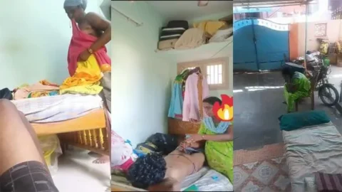 Real Tamil Maid Aunty Son Affair Leaked