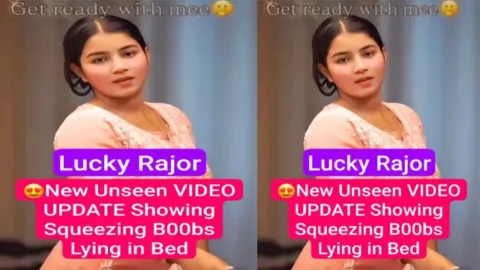 Lucky Rajor Most Requested New Unseen Mms Video - Showing Squeezing Boobs