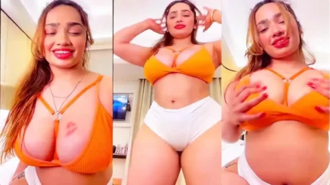 Aditi Mistry Yellow Bikini Tease With Nude Boobs Hard Nipples Video MMS