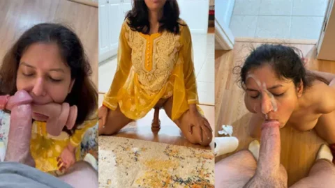 Desi Bhabhi Viral - Huge Dick Face Dildo Creampie