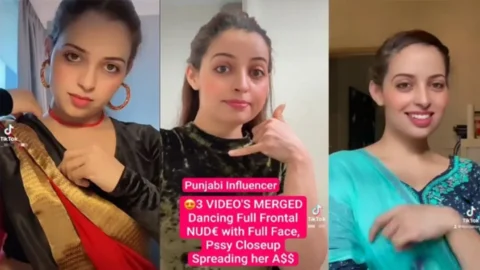 Famous Punjabi Influencer Dancing Full Frontal Nude with Full Face