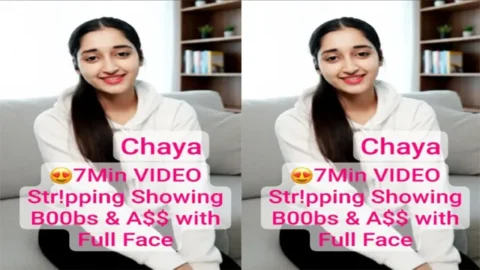 Chaya Instagram Model - Private Premium Stripping Showing - her Boobs & Ass Mms Video