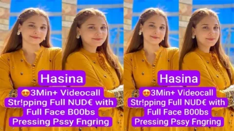 Tiktoker Hasina Latest Trending - Viral Videocall Stripping Full Nude