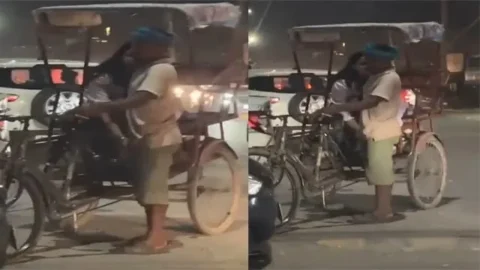 Randi Hhabhi Giving Handjob to Rikshawala Viral Video