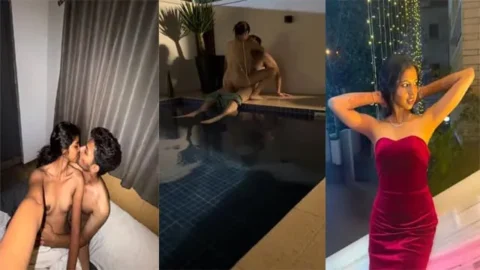 Rich Desi Lovers - Poolside Chudai Viral MMS