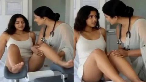 Hot Patient and Lady Doctor Lesbian Porn Video