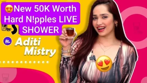 ADITI MISTRY New Part 2 Live Shower Nipple Pookies And Pressing Boobs, Spreading her ASS