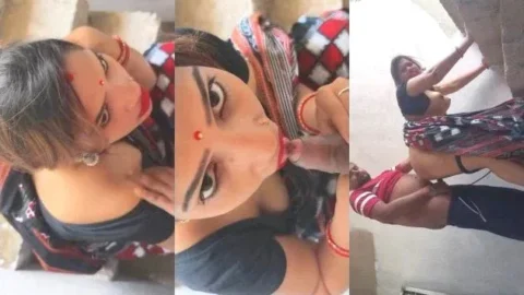 Cheating Desi Bhabhi Sucks Cock and Gets Pussy Fucked Hard Video MMS