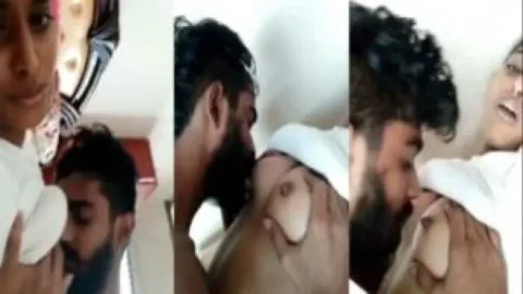 Sexy GF getting her boobs sucked by BF Desi Porn MMS