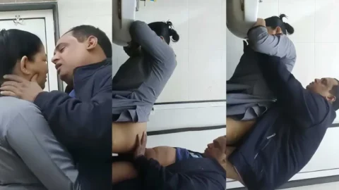 Desi Bhabhi Leaked Bathroom Fuck Fucked Hard By Office Manager Video MMS