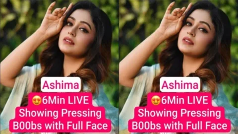 Beautiful Model ASHIMA Latest Most Exclusive Showing Pressing Boobs Premium Live Desi Porn MMS