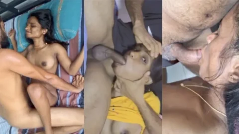 Slim Tamil Girl Hot Sloppy Blowjob and Painful Fuck HD Porn