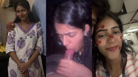 Desi Girlfriend Sloppy Blowjob Handjob Leaked MMS Before Hardcore Fucking Video MMS