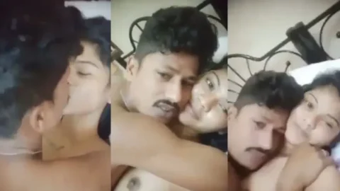 Desi Cute Couple Sex Video fucking on the bed Desi Porn MMS