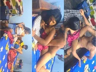 Desi Lankan GF Gives Sloppy Blowjob and Gets Her Tight Pussy Fucked Hard Video MMS