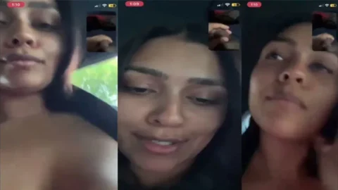 Beautiful GF Videocall tease in Car Desi Porn MMS