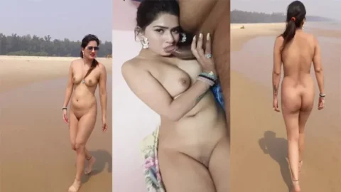 Walking Nude in Beach Desi Cute Bhabhi Sucking Cock HD Porn