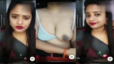 Telugu Wife Showing Boobs on Tango Live with Face Desi Porn MMS