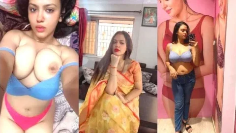 Leaked Nude Selfies of Busty Desi Aunty Exposing Her Massive Boobs and Wet Pussy Video MMS