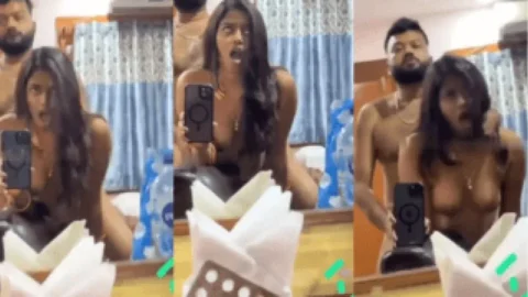 Kinky Desi Couple Records Their Hot Mirror Doggy Fuck With Intense Orgasmic Expressions Desi Porn MMS