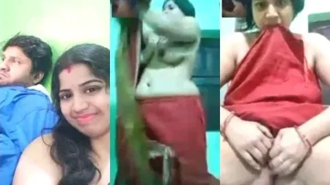 Leaked Video Call of Horny Desi Bhabhi Showing Her Big Boobs and Hairy Pussy Video MMS