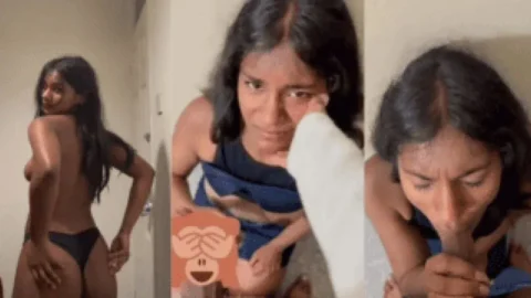 Sexy Brown Bengali Babe Sends Hot Strip Video Then Sucks Dick Banana Like A Wild Slut Desi Porn MMS