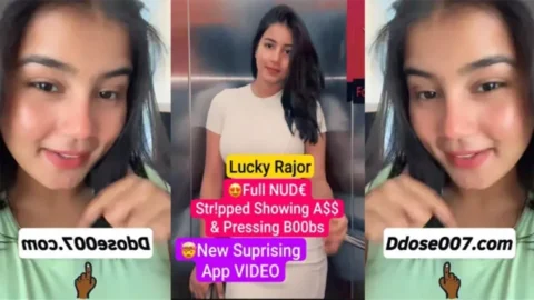 Lucky Rajor Full NUDE Stripped Showing ASS Pressing her Boobs HD Porn