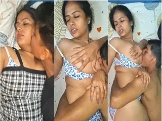 Leaked Desi Bhabhi Threesome Sex With Two Hard Cocks Video MMS