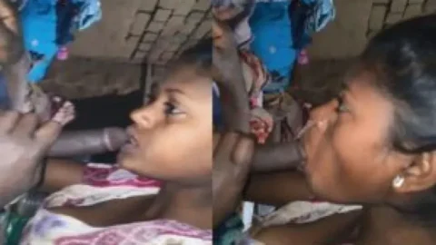 Indian village girl blowjob with boob slip Desi Porn MMS