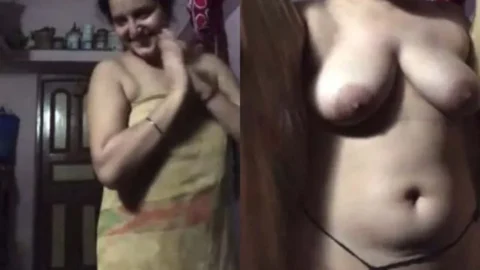 Mature village wife showing her boobs and pussy Desi Porn MMS