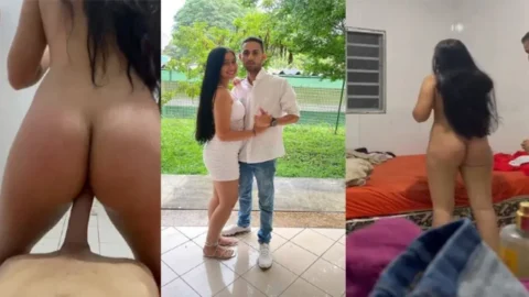 GF Enjoying BF Long Dick Fucking Hard Reverse Standing Fuck Her Style Desi Porn MMS