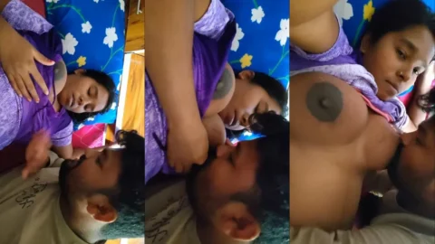 Leaked Village Bhabhi Sex Video as Horny Devar Sucks Her Big Boobs Video MMS