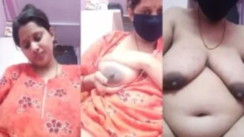 Hindustani Bhabhi showing boobs on live cam show Desi Porn MMS