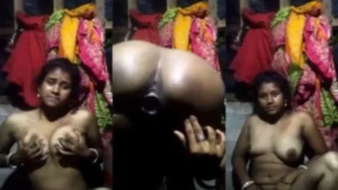 Dehati Bengali wife showing her pussy and boobs Desi Porn MMS